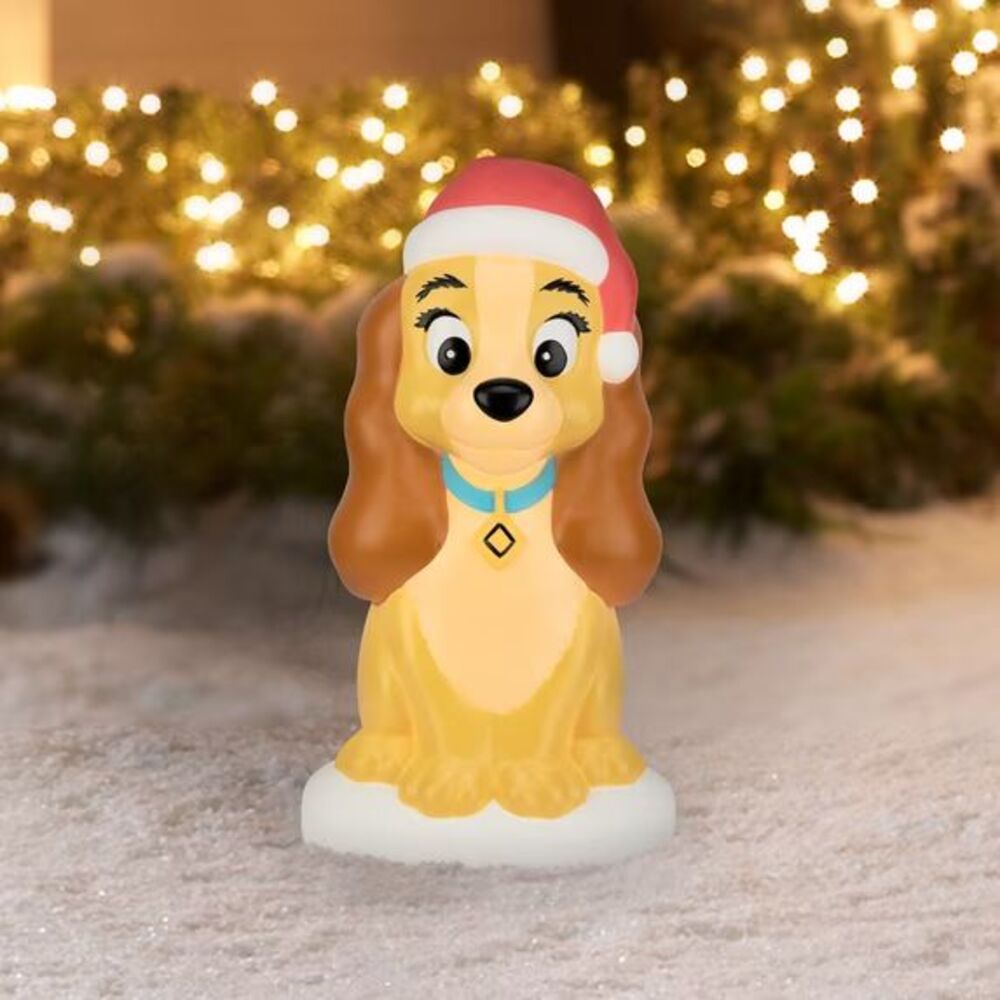 Disney Lady & The Tramp Christmas Blow Mold Light Up Holiday Decor 2026 NEW